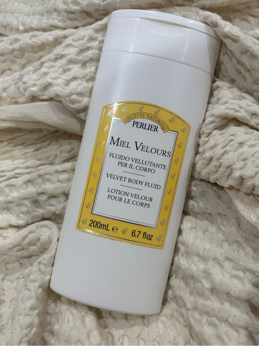 Vintage Perlier Miel Velours Velvet Body Fluid